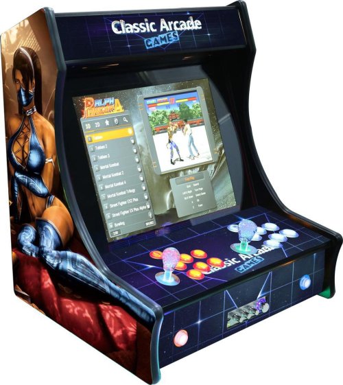 Tabletop Arcade Game - Lady Artwork